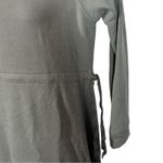 Athleta Studio Cinch Tie Waist Sweatshirt Mini Dress Green Size Small Photo 6