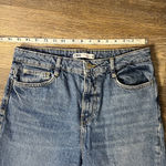 ZARA Denim Cutoff Long Bermuda Jean Shorts Size 8 Photo 4