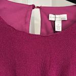 Monique Lhuillier ML by Elegant Purple Metallic Knit Long Sleeve Dress Size 10 Photo 9