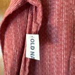 Old Navy Women’s Pink Button Up pullover t shirt dress long sleeve size large Photo 2
