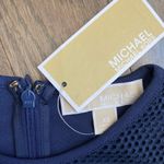 Michael Kors Mesh Top Jersey Jumpsuit NWT Women’s Size XS Blue Photo 1