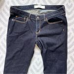 Abercrombie & Fitch  Women’s Straight Leg Dark Wash Blue Denim Jeans 10 Short Photo 2