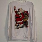 Vintage Grandma Santa Sweater • unisex • Teachercore • holiday • ugly Christmas White Size L Photo 0