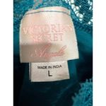 Victoria's Secret  Angels Y2K lace trim camo teal blue size large 2007 Photo 3