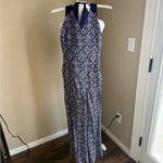 Elevenses Anthropology elevenes Navy Blue Patterned Women's Jumpsuit Photo 2