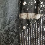 Moulinette Soeurs Anthropologie Sheath Dress 16 Black Floral Crochet Jacquard Photo 5