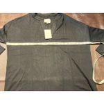 Lou & grey SignatureSoft Black Split Neck Tunic Top Size Small New Luxury Photo 12