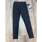 VIE Active‎ Leggings Women's Medium Black Charcoal Leopard Print Athletic Photo 2