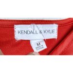 Kendall + Kylie KENDALL & KYLE Mini Dress Red Satin Asymmetrical Size M Colorful Y2K Preppy Photo 2
