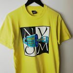 Vintage 90s NYOM Unlocked My Creativity Graphic Tee L Yellow Single Stitch 50/50 Size L Photo 9
