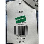 True Craft  Denim Shorts High-Rise‎ Distressed Blue Wash Plus Size 18W Photo 4