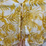 Blue Island  Yellow Floral Beach Dress Coverup XS Photo 3
