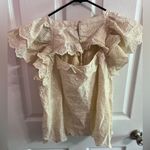 AE 77 Premium Cotton Boho Short Sleeve Blouse size M Size M Photo 6