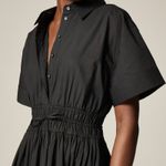 J.Crew Elena shirt dress cotton poplin Black Size 6 NWOT Quiet Luxury Minimalist Photo 1