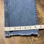 Everlane  Curvy Cheeky Jeans Womens 31 Blue High Rise Distressed Raw Hem Stretch Photo 4