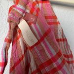 Pilcro  by Anthropologie Jessie Halter Top Gingham Plaid Smocked Photo 5