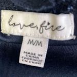 Love, Fire Love Fire Navy Lace Cold Shoulder Top Photo 4