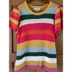 Evereve Haven Crochet Knit Flutter Short Sleeve Sweater Women’s size Medium Photo 4