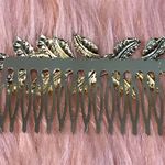 Fairycore Elegant Golden Vine Hair Comb Photo 2