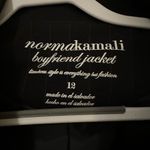 Norma Kamali  Boyfriend Jacket Blazer black pinstripe work wear size 12 Photo 3