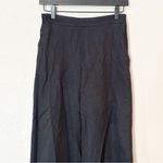 Madewell  Pants‎ Womens Pull-On Straight Drapey Twill Linen Blend Black XXS NEW Photo 3