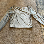 Babaton  Black Asymmetrical Long Sleeve Top Photo 0