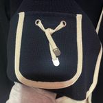 Talbots Talbot navy blue  and cream cardigan blazer cotton size Large Photo 2