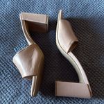 Journee Collection Nude Open Toe Block Heel Slide Sandals Size 8 Square Toe Photo 7