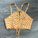 ZARA  White-Orange Printed Crop Top size XSmall EUC Photo 4