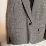 Pendleton Womens Blazer Jacket Gingham Plaid Black White Sz 14 Single Button Photo 5