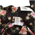 Planet Gold Black Pink Floral V-Neck Bell Sleeve Top Blouse Top Size 1X NEW Photo 9