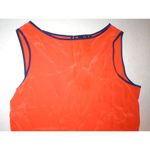 David Lerner New Womens NWT $200 Collection Silk Top Blouse Orange Blue XS USA Photo 4