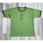 Vintage The Grinch ‘Wicked’ Universal Studios Orlando Ringer Tee Size Small Green Photo 0