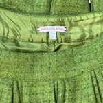 EUC Francis Valentine Women’s Green Wool Pleated Skirt Size Large Photo 6