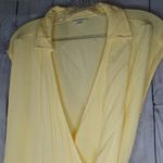 J.Jill Yellow Wrap Rayon Top Size M Photo 1