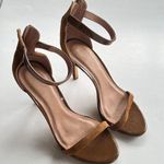 Joie  Abbott Suede Ankle Wrap Sandal in Whiskey Brown Womens Size 37.5 US…‎ Photo 4
