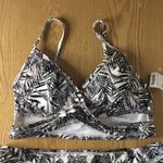 New Cabana del Sol Tropical 2Pc Swimsuit Bikini Sm Black Photo 1