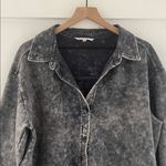 Jane and Delancey  Acid Wash Button Down Shirt Jacket Shacket Size 1X Photo 3