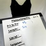 Lands' End black swimsuit top built in bra twist front adjustable women's 16 Photo 3