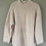 Universal Threads tan fuzzy mock neck sweater Photo 0