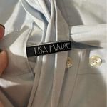 Lisa Marie Fernandez Button Up Midi Skirt Blue Size 10 Photo 7