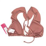 Xhilaration Women's Cute Chic Mauve Ruffle Triangle Bikini Swim Top XS (00) New! Photo 4