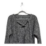 Aerie  Knit Oversized Sweater Gray Cross Lace Up Neckline Size Small Cotton Blend Photo 1