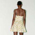 ZARA Floral Poplin Dress Photo 4