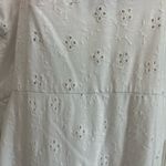 ASOS  White Eyelet Cap Sleeve Long Flowy Knit Dress Size 8 Photo 10