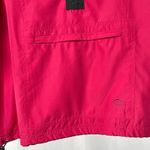 Oleg Cassini Sport‎ 1/4 Zip Pullover Windbreaker in Pink Black Size Small Petite Photo 1