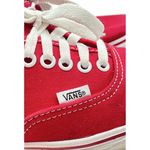 Vans  Red Authentic Style Red Lace Up‎ Shoes - Size Men 7.5/Womens 9 Photo 5