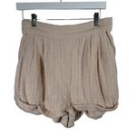 Free People Endless Summer Stay Cool Beige Shorts Boho Pull On Womens Size Small Photo 1
