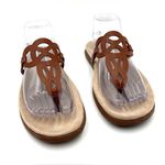 Natural Soul Naturalizer Women's Janice Flat Sandal Brown Size 8 Photo 10
