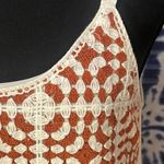 Willow & Wind EUC Cream And Brown Crochet Sleeveless Tank Dress Photo 2